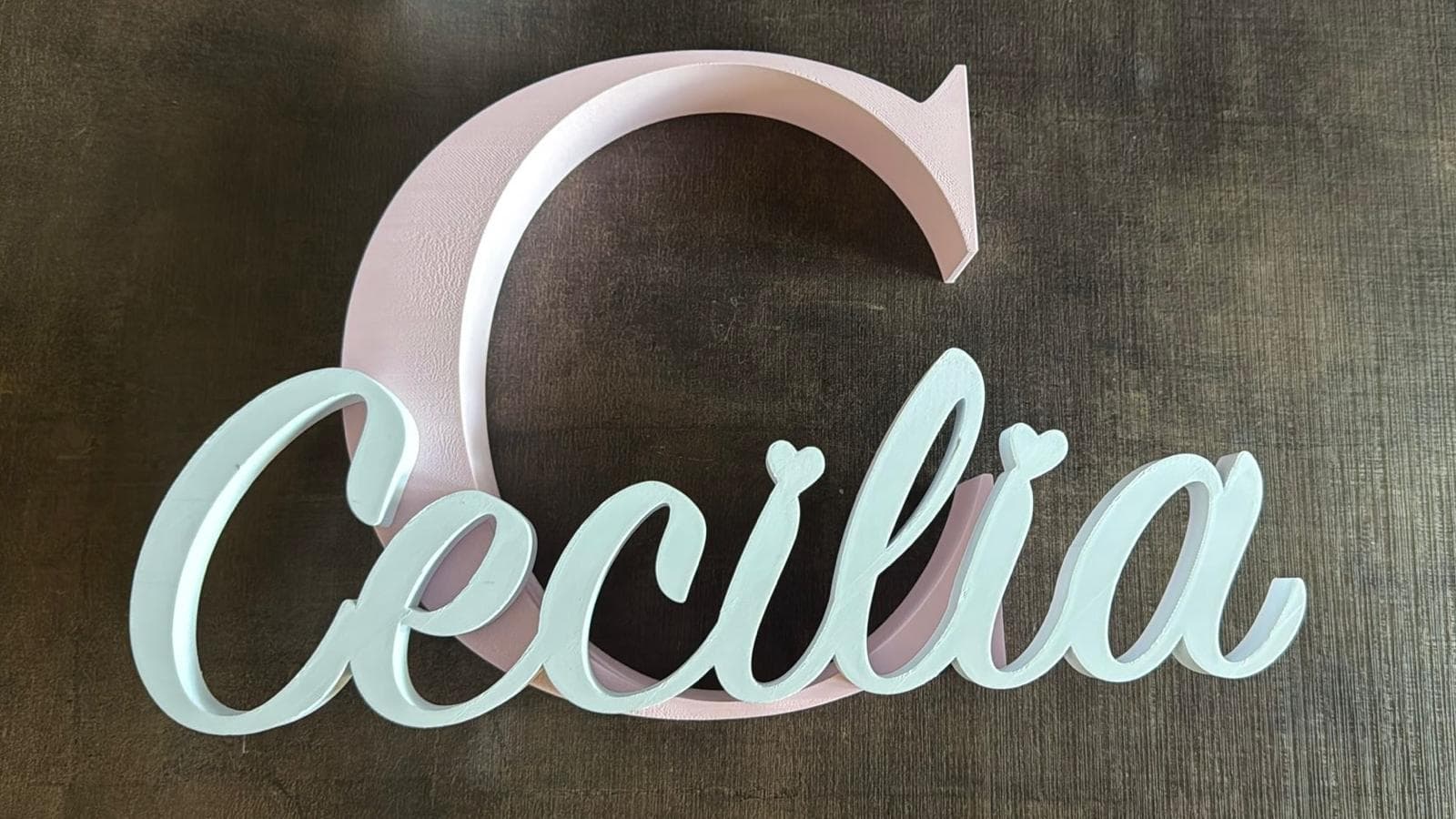 Iniziale + nome personalizzato - prodotto realizzato 5