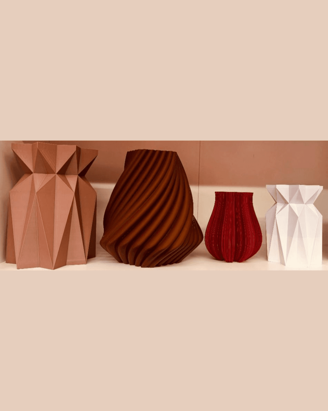 Vasi realizzati in stampa 3D